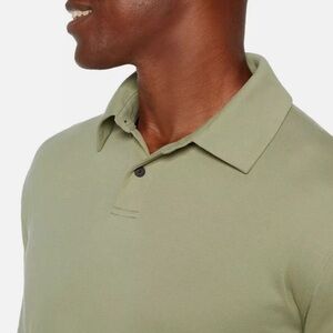 NWT. Banana Republic Men's Long Sleeve
Luxe Polo. 4-Way Stretch Fabric.